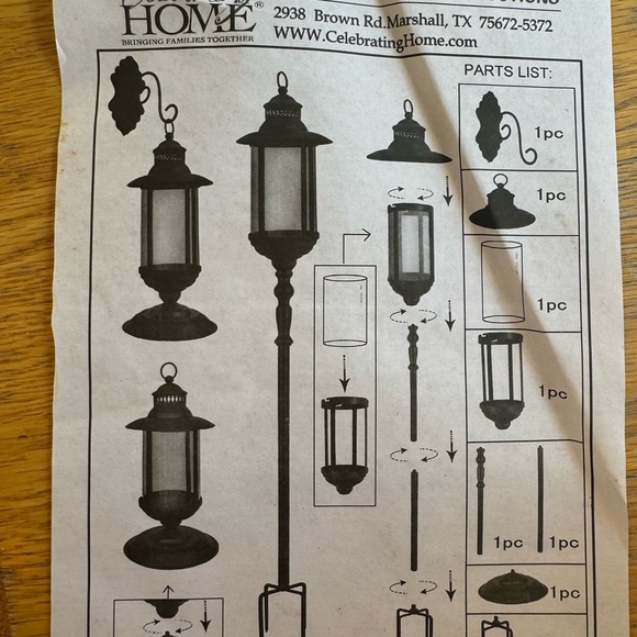 Celebrating Home Interiors Retired Wrought Iron Cypress Point Lantern NEW in box - Picture 2 of 5